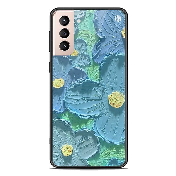 Floral Series Soft Phone Case - Premium Glass Case - Design 1 - Samsung Galaxy S21 FE 5G