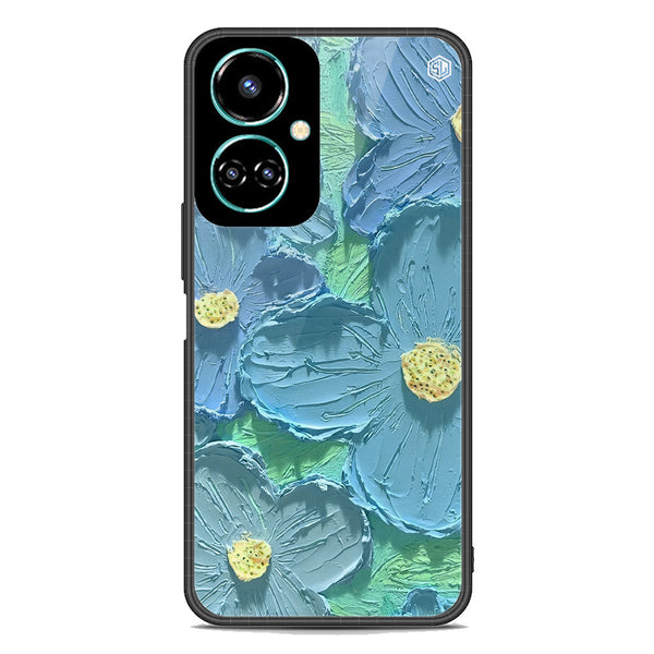 Floral Series Soft Phone Case - Premium Glass Case - Design 1 - Tecno Camon 19