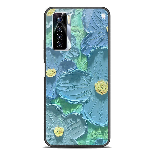 Floral Series Soft Phone Case - Premium Glass Case - Design 1 - Tecno Camon 17 Pro
