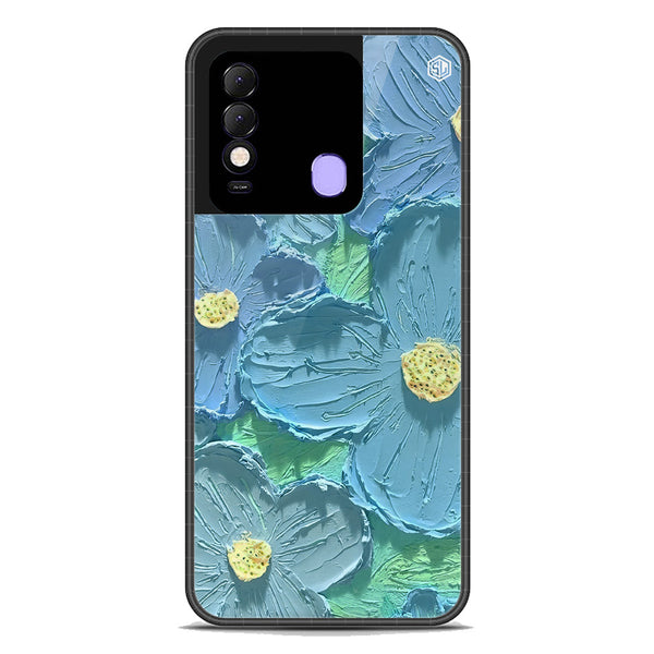 Floral Series Soft Phone Case - Premium Glass Case - Design 1 - Tecno Spark 8