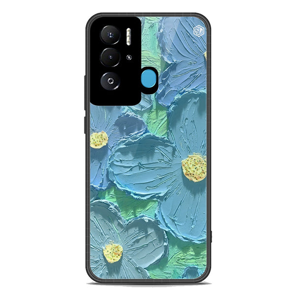 Floral Series Soft Phone Case - Premium Glass Case - Design 1 - Tecno Pova Neo