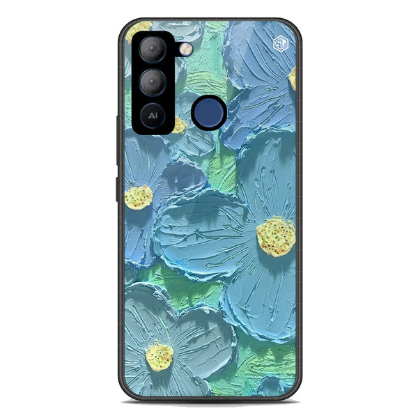 Floral Series Soft Phone Case - Premium Glass Case - Design 1 - Tecno Pop 5 LTE