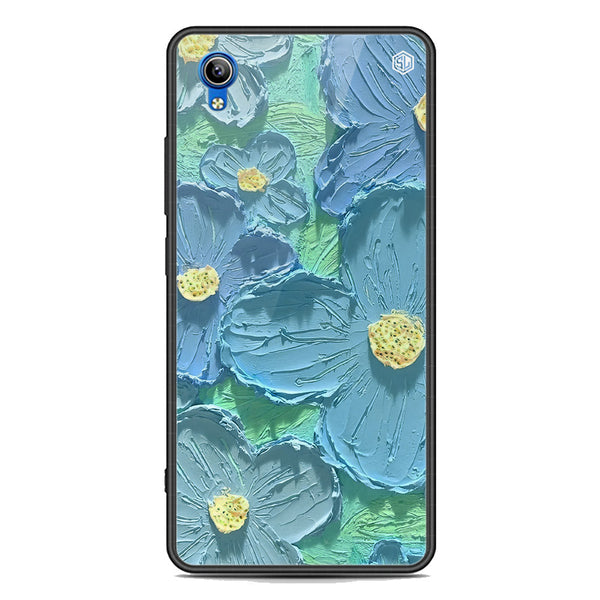 Floral Series Soft Phone Case - Premium Glass Case - Design 1 - Vivo Y91i
