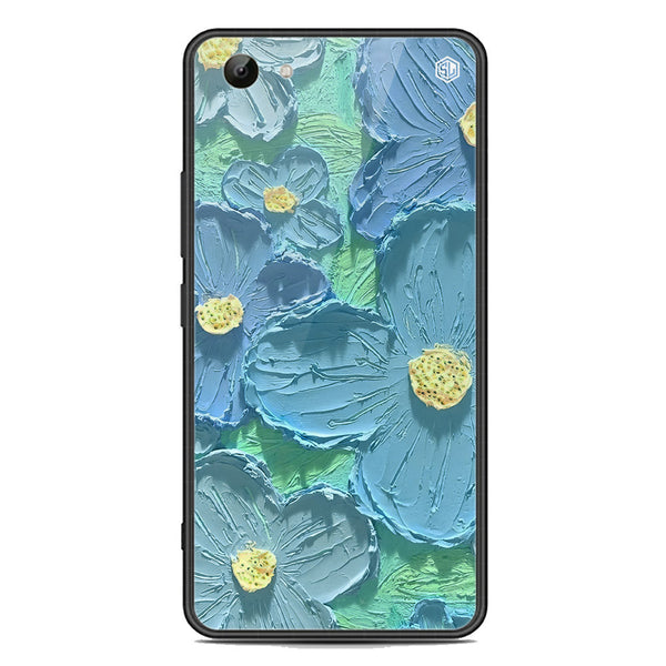 Floral Series Soft Phone Case - Premium Glass Case - Design 1 - Vivo Y81