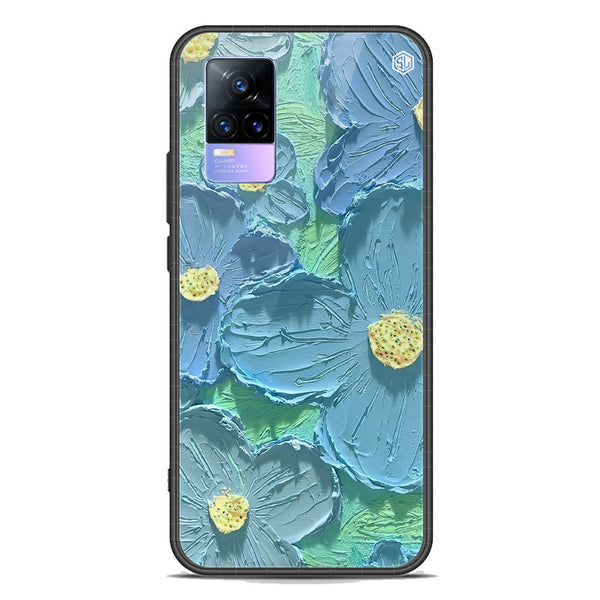 Floral Series Soft Phone Case - Premium Glass Case - Design 1 - Vivo Y73