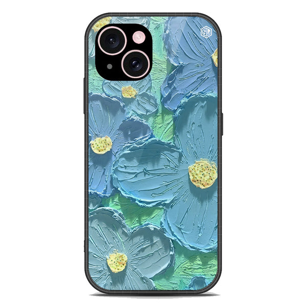 Floral Series Soft Phone Case - Premium Glass Case - Design 1 - iPhone 15 Plus