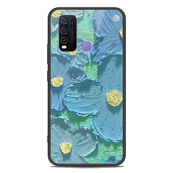 Floral Series Soft Phone Case - Premium Glass Case - Design 1 - Vivo Y50