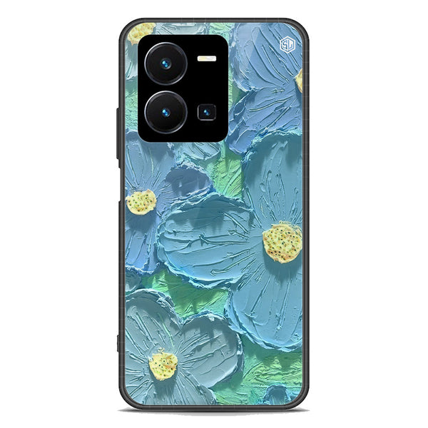 Floral Series Soft Phone Case - Premium Glass Case - Design 1 - Vivo Y35