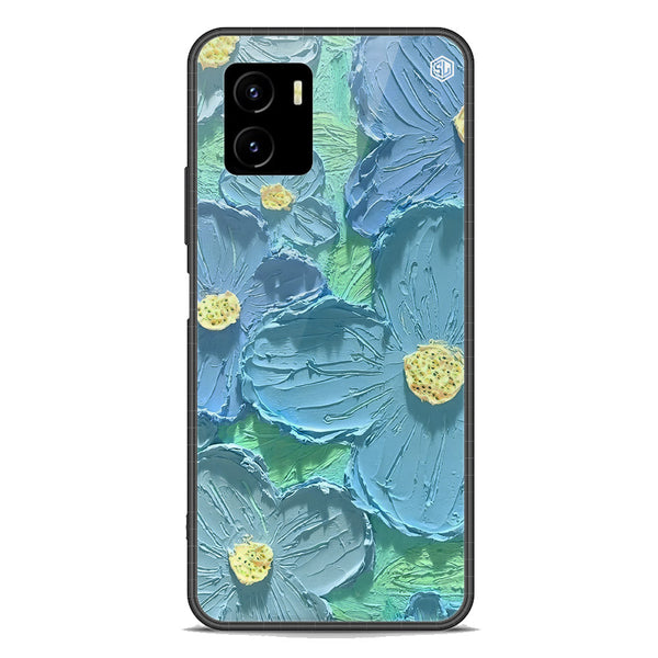 Floral Series Soft Phone Case - Premium Glass Case - Design 1 - Vivo Y15a