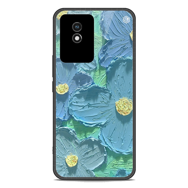 Floral Series Soft Phone Case - Premium Glass Case - Design 1 - Vivo Y02A