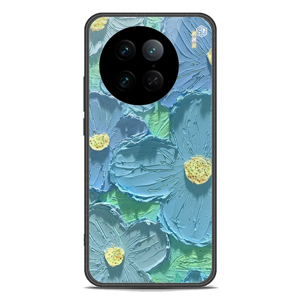 Floral Series Soft Phone Case - Premium Glass Case - Design 1 - Vivo X90 Pro
