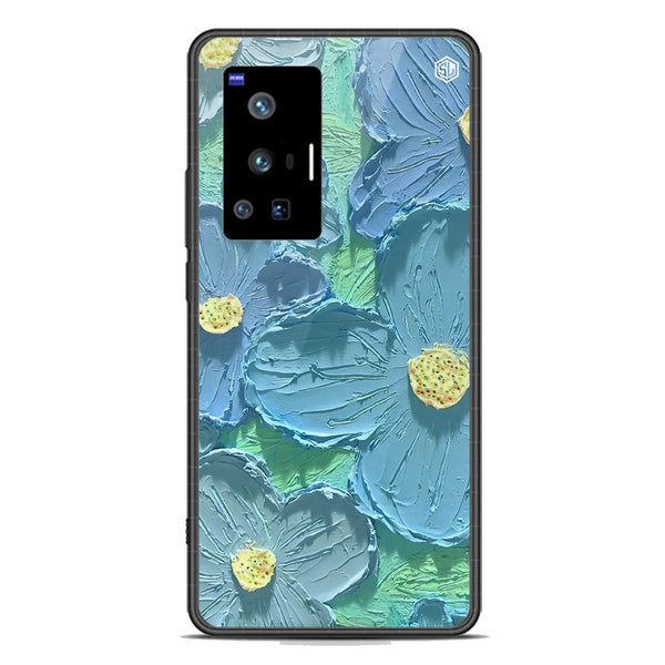 Floral Series Soft Phone Case - Premium Glass Case - Design 1 - Vivo X70 Pro