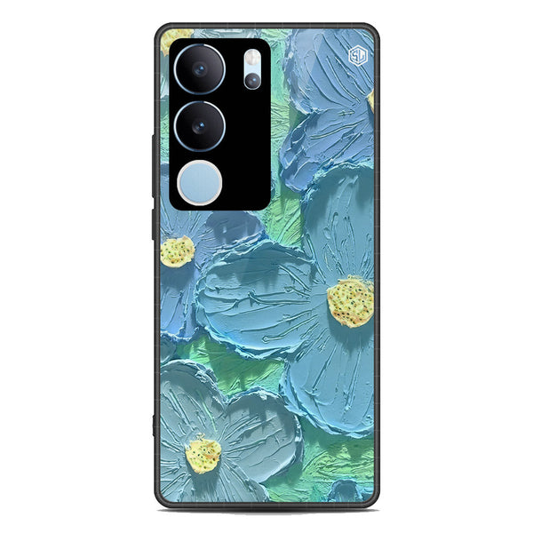 Floral Series Soft Phone Case - Premium Glass Case - Design 1 - Vivo V29