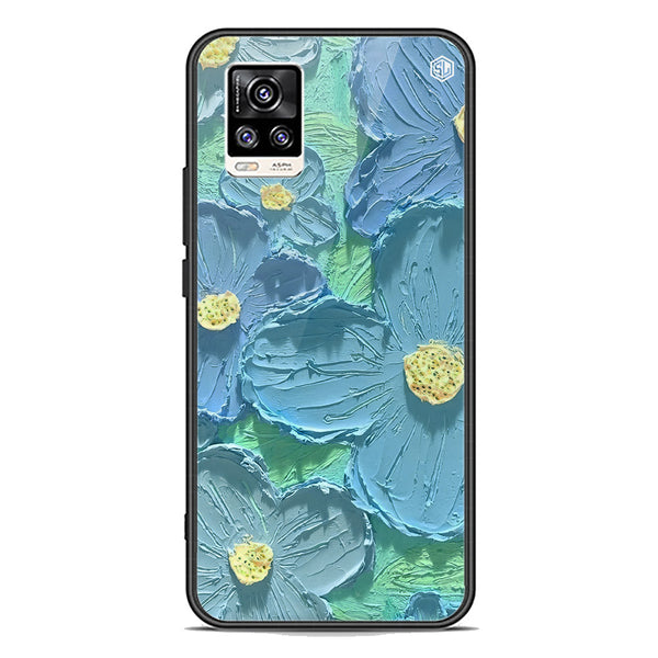 Floral Series Soft Phone Case - Premium Glass Case - Design 1 - Vivo V20