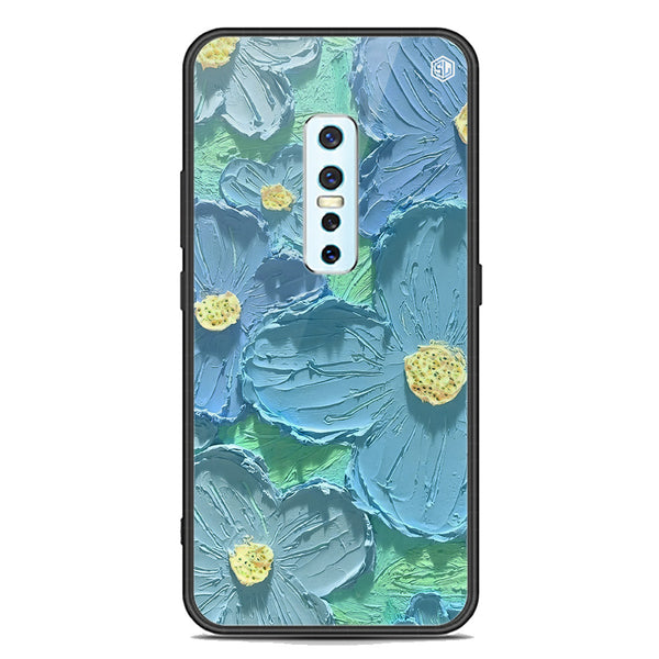 Floral Series Soft Phone Case - Premium Glass Case - Design 1 - Vivo V17 Pro