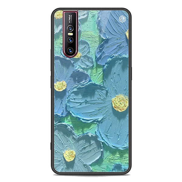 Floral Series Soft Phone Case - Premium Glass Case - Design 1 - Vivo V15 Pro
