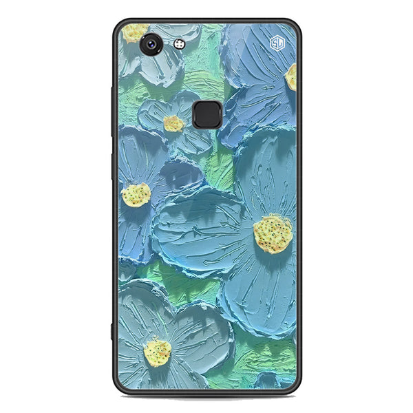 Floral Series Soft Phone Case - Premium Glass Case - Design 1 - Vivo V7