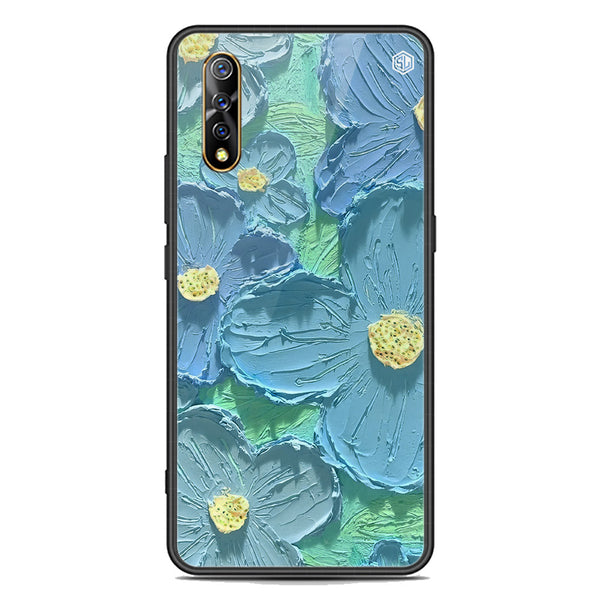 Floral Series Soft Phone Case - Premium Glass Case - Design 1 - Vivo S1