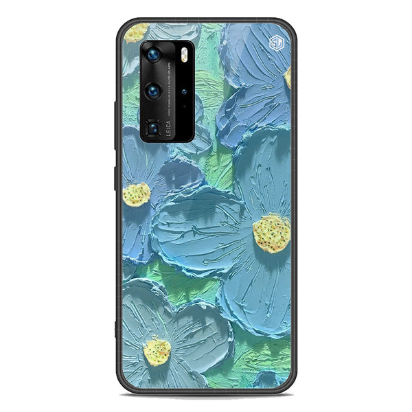 Floral Series Soft Phone Case - Premium Glass Case - Design 1 - Huawei P40 Pro