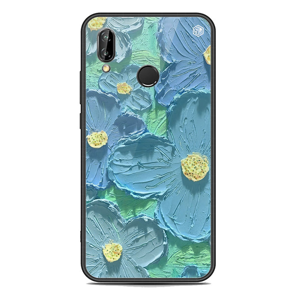 Floral Series Soft Phone Case - Premium Glass Case - Design 1 - Huawei P20 Lite