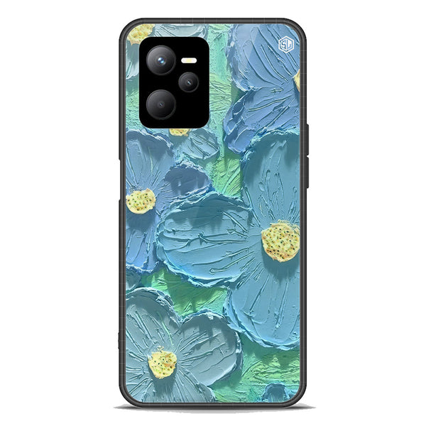 Floral Series Soft Phone Case - Premium Glass Case - Design 1 - Realme Q5