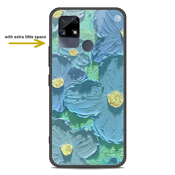 Floral Series Soft Phone Case - Premium Glass Case - Design 1 - Realme C15
