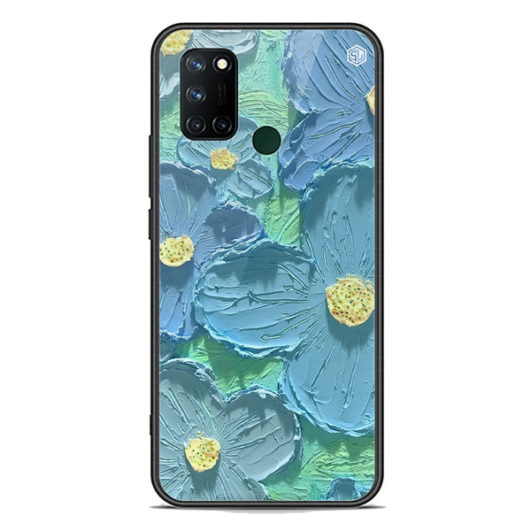 Floral Series Soft Phone Case - Premium Glass Case - Design 1 - Realme 7i