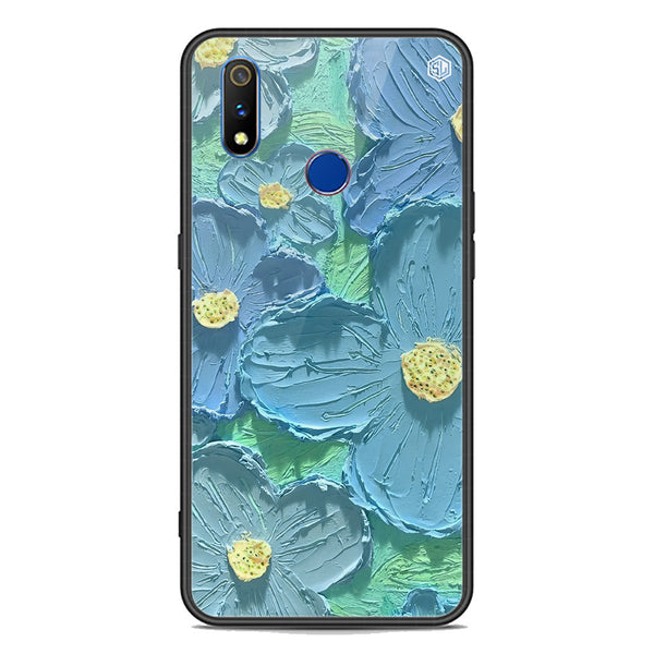 Floral Series Soft Phone Case - Premium Glass Case - Design 1 - Realme 3i