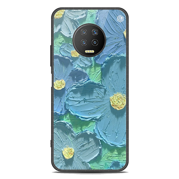Floral Series Soft Phone Case - Premium Glass Case - Design 1 - Infinix Note 7