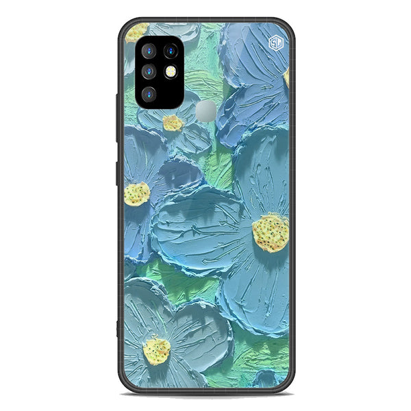 Floral Series Soft Phone Case - Premium Glass Case - Design 1 - Infinix Hot 10