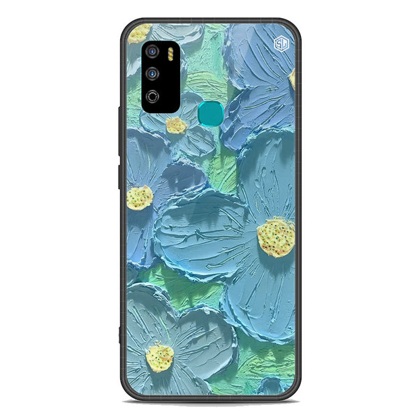 Floral Series Soft Phone Case - Premium Glass Case - Design 1 - Infinix Hot 9 Play
