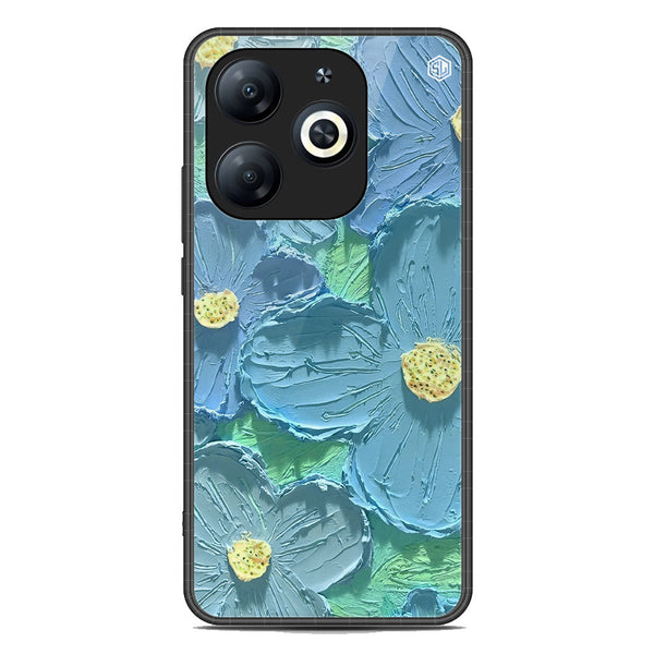 Floral Series Soft Phone Case - Premium Glass Case - Design 1 - Tecno Spark Go 2024