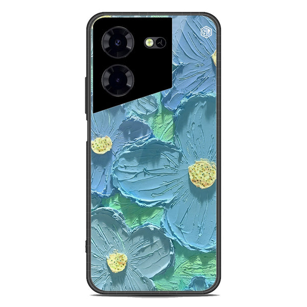 Floral Series Soft Phone Case - Premium Glass Case - Design 1 - Tecno Pova 5 Pro