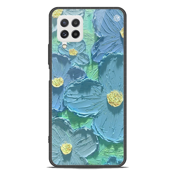 Floral Series Soft Phone Case - Premium Glass Case - Design 1 - Samsung Galaxy M22