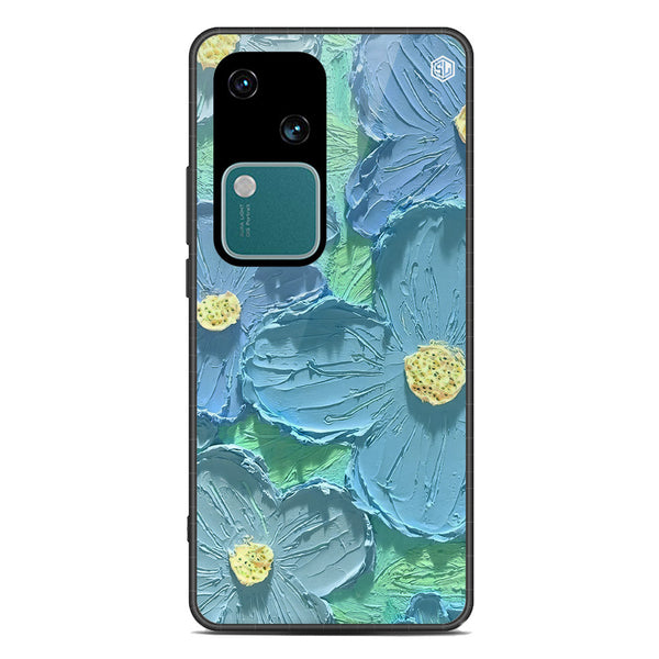 Floral Series Soft Phone Case - Premium Glass Case - Design 1 - Vivo V30