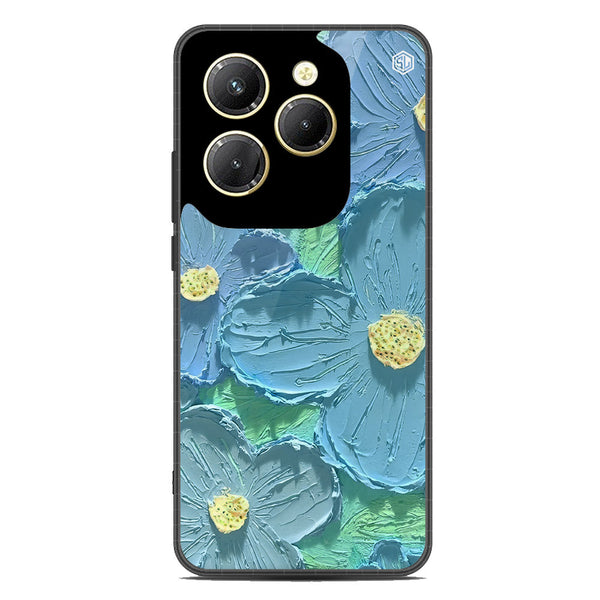 Floral Series Soft Phone Case - Premium Glass Case - Design 1 - Infinix Hot 40 Pro