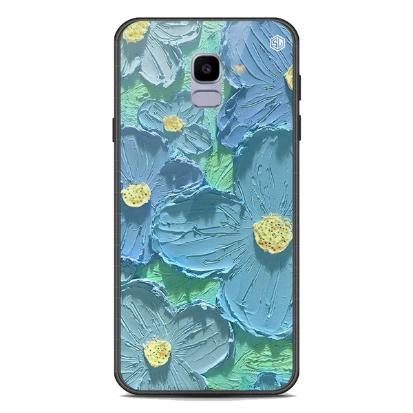 Floral Series Soft Phone Case - Premium Glass Case - Design 1 - Samsung Galaxy J6 2018