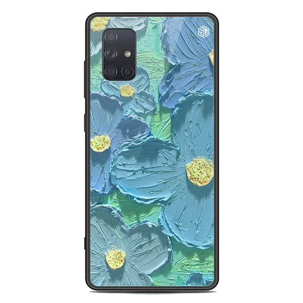 Floral Series Soft Phone Case - Premium Glass Case - Design 1 - Samsung Galaxy A71