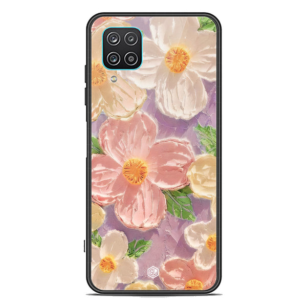 Floral Series Soft Phone Case - Premium Glass Case - Design 11 - Samsung Galaxy A12 Nacho
