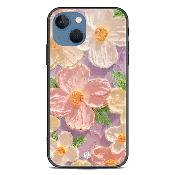Floral Series Soft Phone Case - Premium Glass Case - Design 11 - iPhone 13