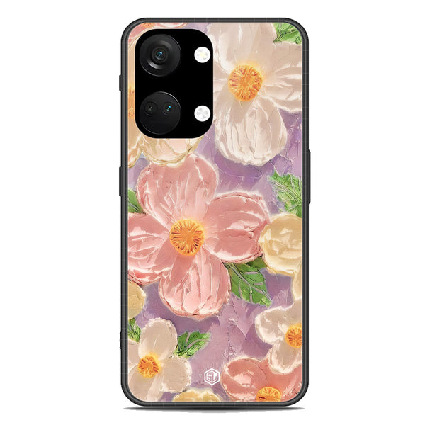 Floral Series Soft Phone Case - Premium Glass Case - Design 11 - OnePlus Ace 2V