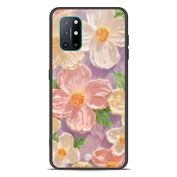 Floral Series Soft Phone Case - Premium Glass Case - Design 11 - OnePlus 8T