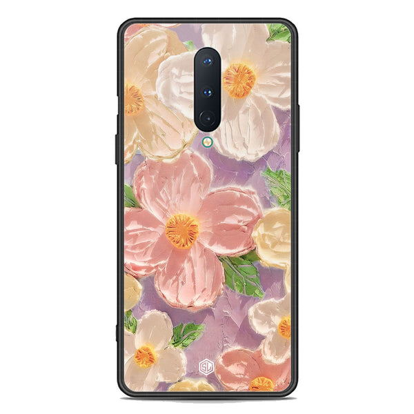Floral Series Soft Phone Case - Premium Glass Case - Design 11 - OnePlus 8 4G