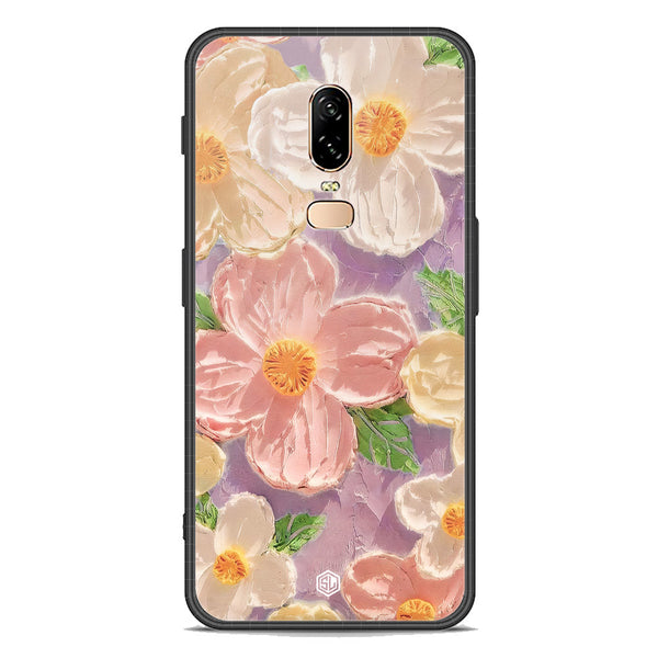 Floral Series Soft Phone Case - Premium Glass Case - Design 11 - OnePlus 6