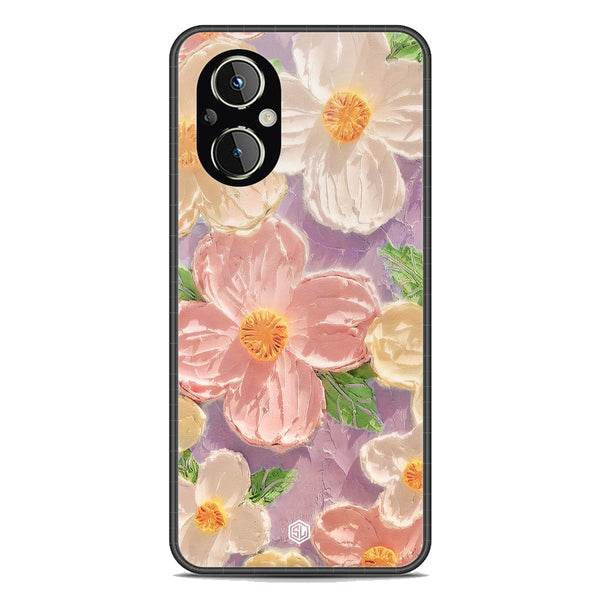 Floral Series Soft Phone Case - Premium Glass Case - Design 11 - Oppo Reno8 Lite