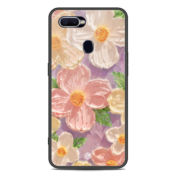 Floral Series Soft Phone Case - Premium Glass Case - Design 11 - Oppo F9