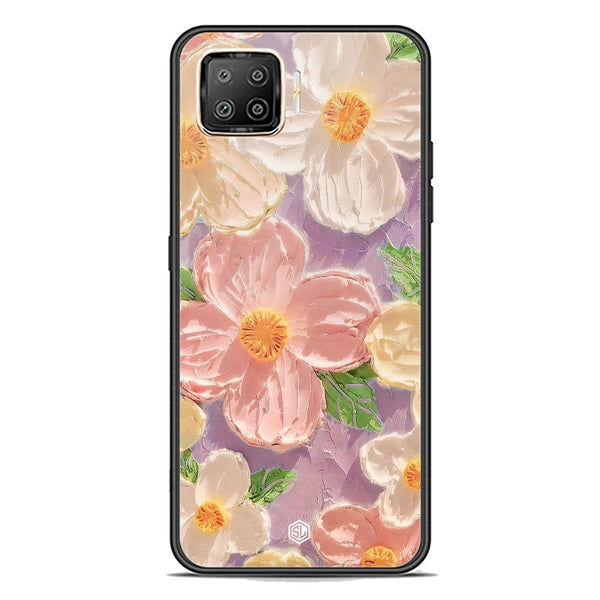 Floral Series Soft Phone Case - Premium Glass Case - Design 11 - Oppo A73