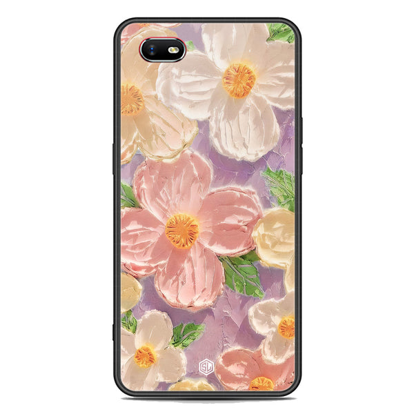 Floral Series Soft Phone Case - Premium Glass Case - Design 11 - Oppo A1k