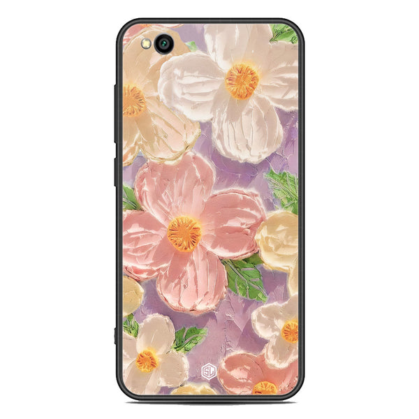 Floral Series Soft Phone Case - Premium Glass Case - Design 11 - Xiaomi Redmi Go