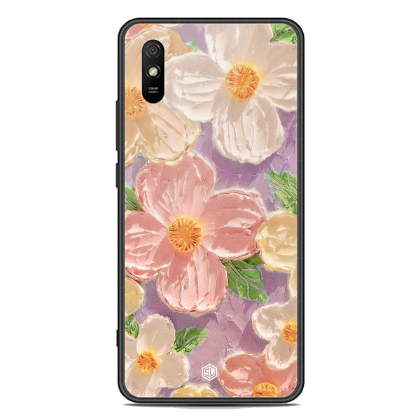 Floral Series Soft Phone Case - Premium Glass Case - Design 11 - Xiaomi Redmi 9A